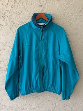 90s Columbia Sportswear Teal Windbreaker Jacket Men’s M